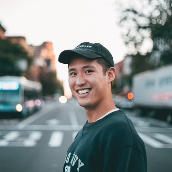 Man with approachable smile